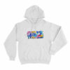 Griztronics Graffiti Unisex Hoodie White