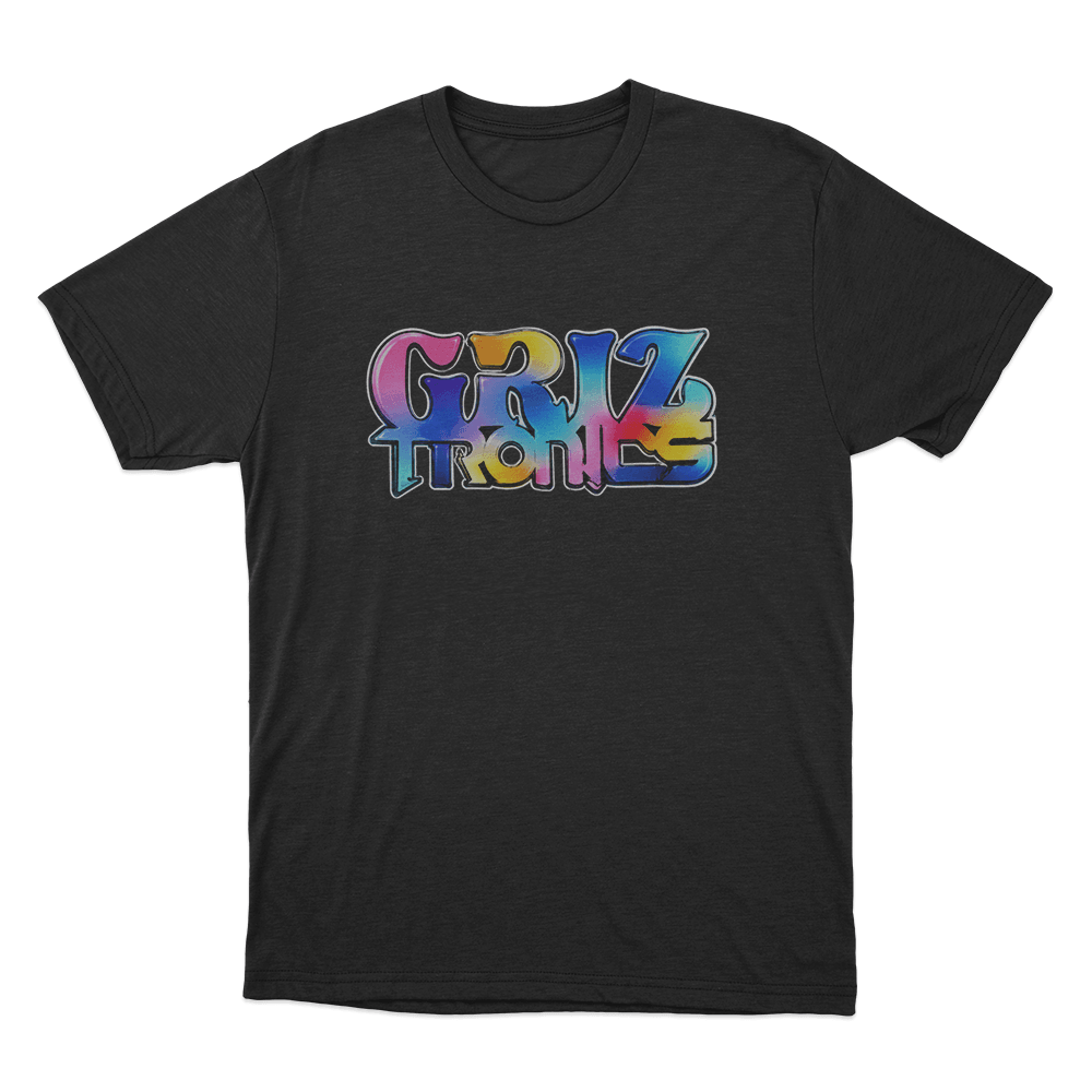 Griztronics Graffiti Unisex T Shirt Black Griztronics Graffiti Unisex T Shirt Black