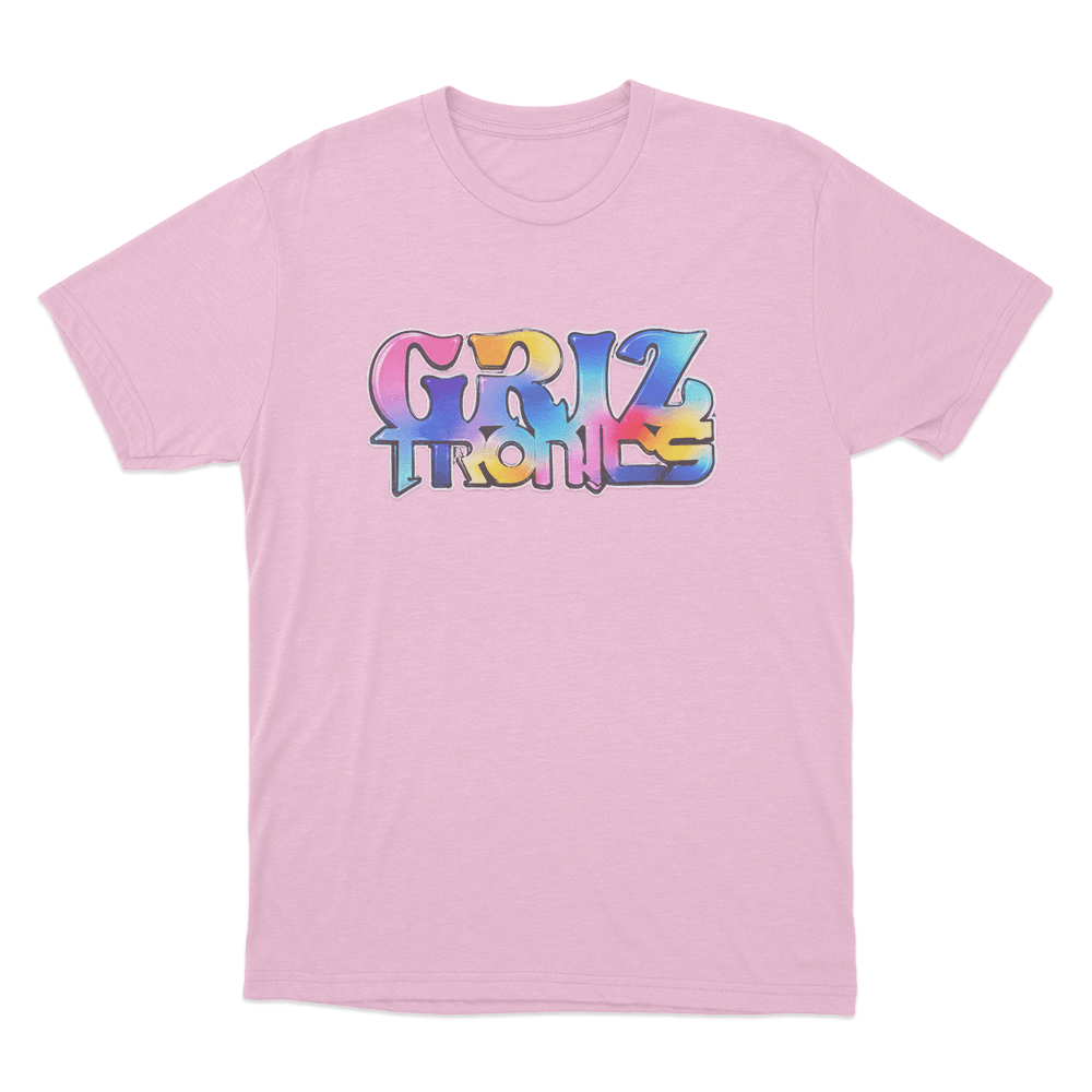 Griztronics Graffiti Unisex T Shirt Pink Griztronics Graffiti Unisex T Shirt Pink