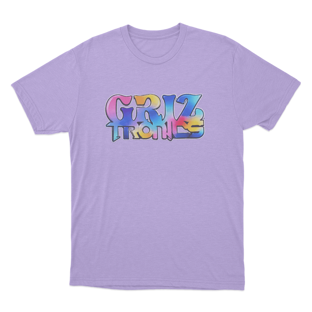 Griztronics Graffiti Unisex T Shirt Purple Griztronics Graffiti Unisex T Shirt Purple