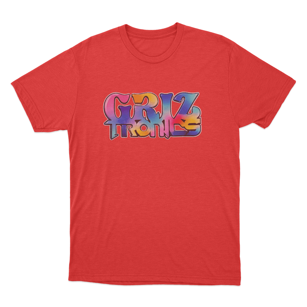 Griztronics Graffiti Unisex T Shirt Red Griztronics Graffiti Unisex T Shirt Red