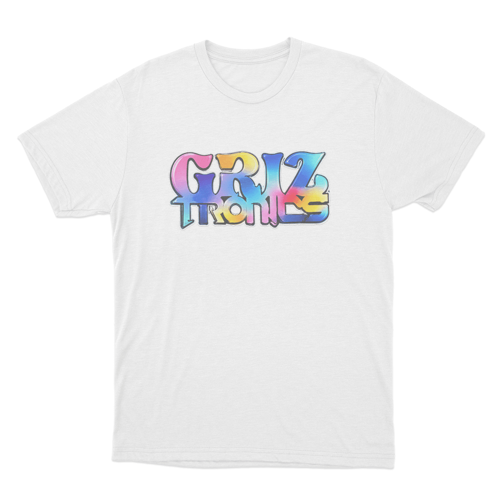 Griztronics Graffiti Unisex T Shirt White Griztronics Graffiti Unisex T Shirt White