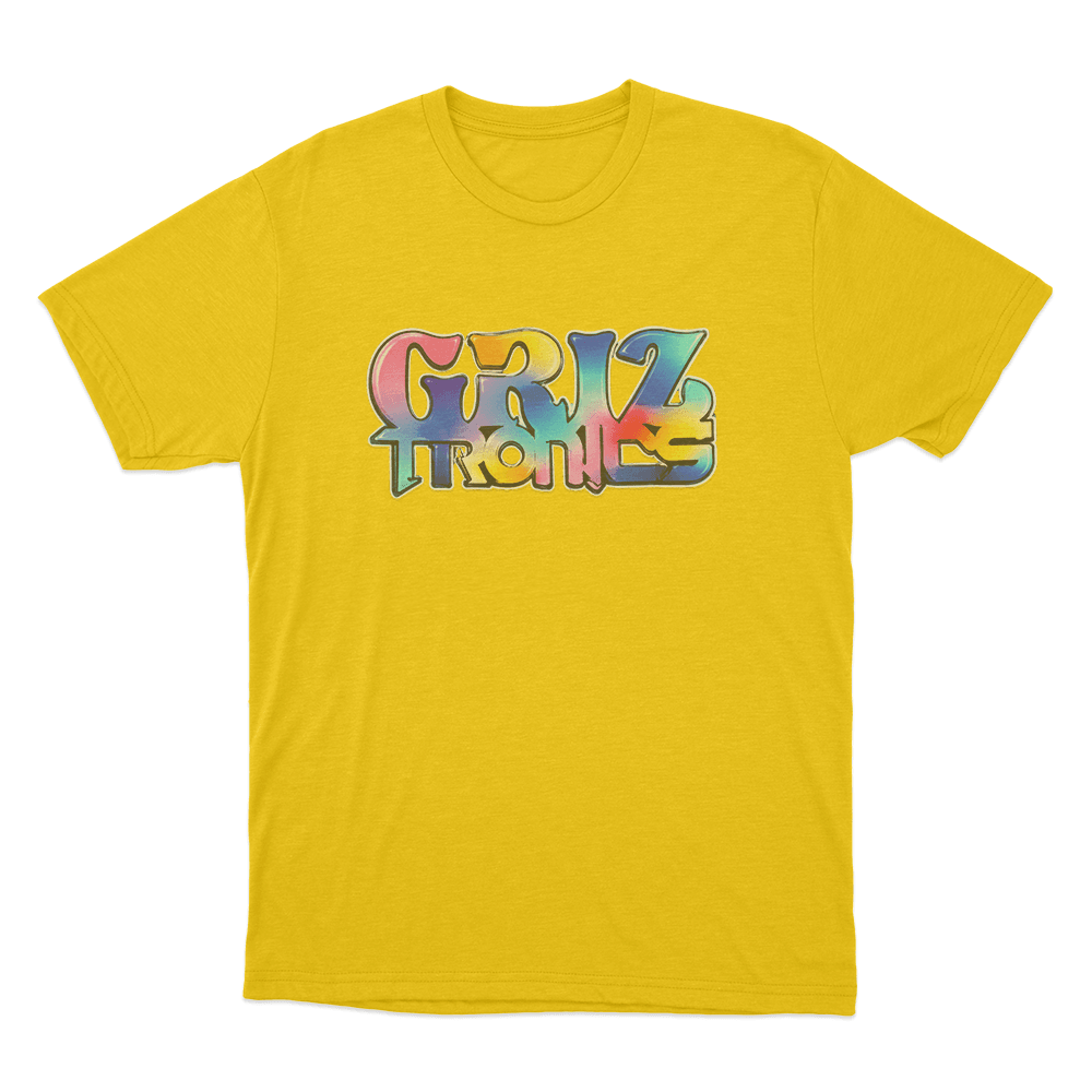 Griztronics Graffiti Unisex T Shirt Yellow Griztronics Graffiti Unisex T Shirt Yellow
