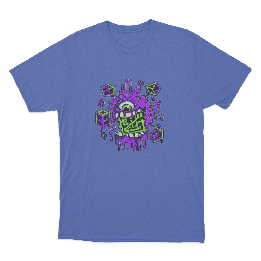 Griztronics Slime Monster Unisex T Shirt Blue Griztronics Slime Monster Unisex T Shirt Blue