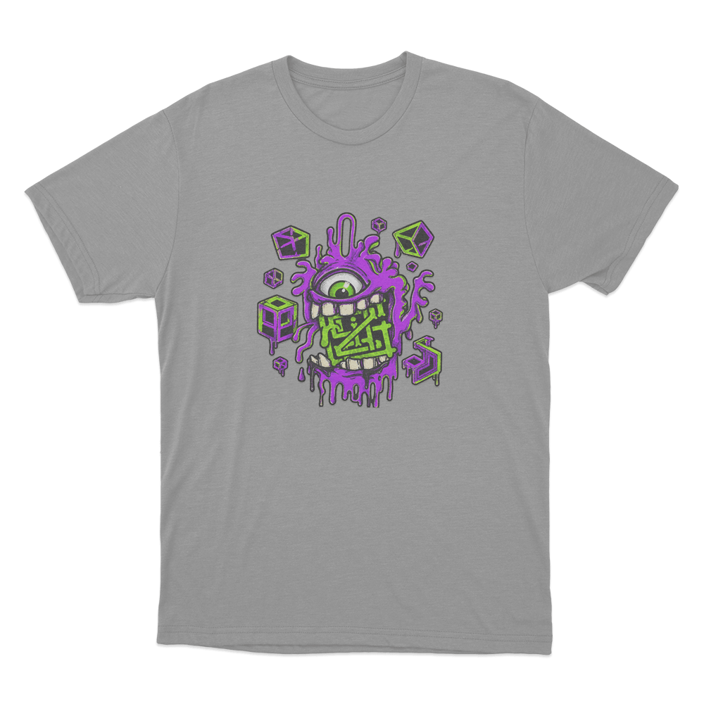 Griztronics Slime Monster Unisex T Shirt Grey Griztronics Slime Monster Unisex T Shirt Grey