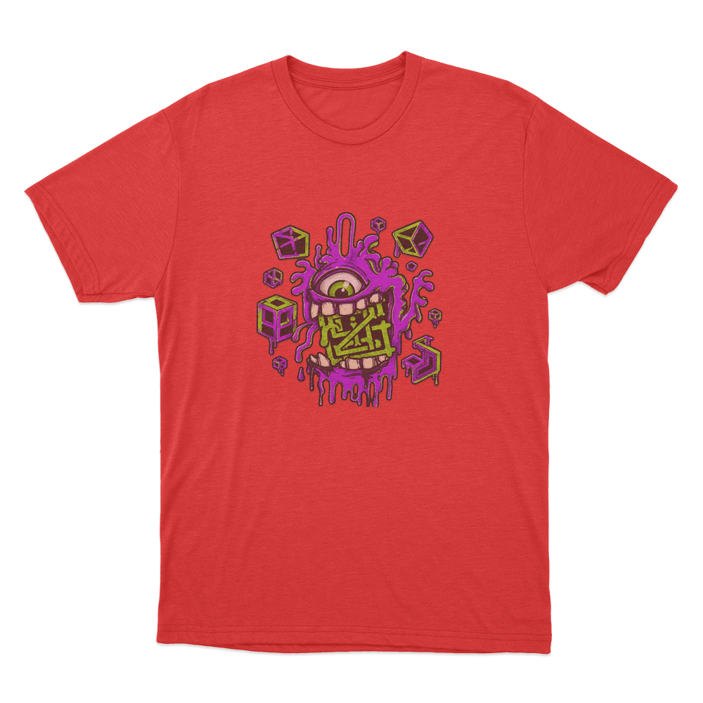 Griztronics Slime Monster Unisex T Shirt Red Griztronics Slime Monster Unisex T Shirt Red