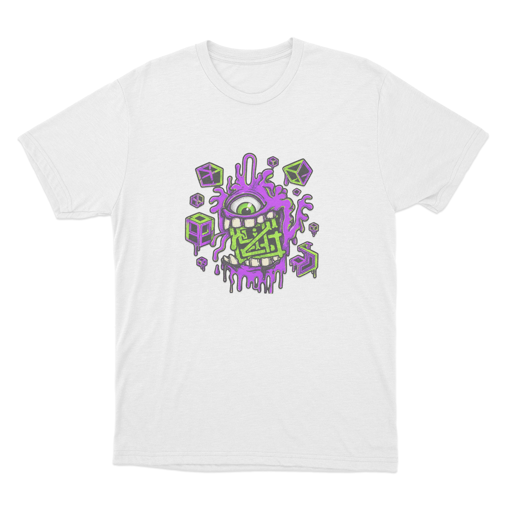 Griztronics Slime Monster Unisex T Shirt White Griztronics Slime Monster Unisex T Shirt White